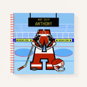 Personalisierter Eishockey Notizbuch