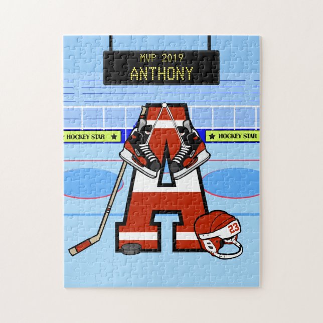 Personalisierter Eishockey Puzzle (Vertikal)