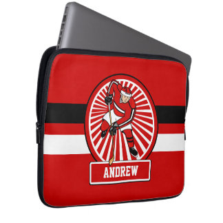 Personalisierter Eishockey-Spieler Laptopschutzhülle