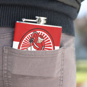 Personalisierter Eishockeyspieler Flachmann