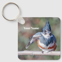 Personalisierter Eisvogel Freundlicher Vogel Schlüsselanhänger