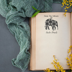Personalisierter Elefant aus der Bibliothek von Gummistempel