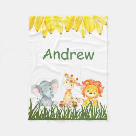 Personalisierter Elefant Children's Fleece Blanket