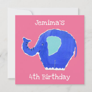 Personalisierter Elefant zum Geburtstag