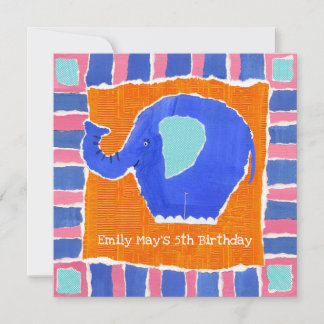 Personalisierter Elefant zum Geburtstag