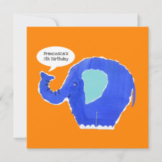 Personalisierter Elefant zum Geburtstag