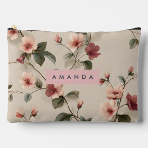 Personalisierter Eleganter Blumenstrauß Zubehörtasche