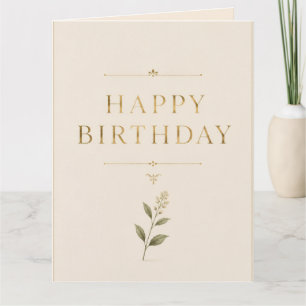 Personalisierter eleganter Geburtstag mit Antik-Go Karte