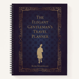 Personalisierter eleganter Gentlemans Reiseplaner Notizbuch