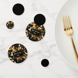 Personalisierter Eleganter Gold Konfetti