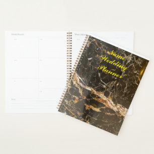 Personalisierter Eleganter Marmor Planer