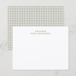 Personalisierter Eleganter Minimalistischer Salbei Dankeskarte