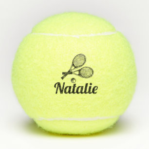 Personalisierter eleganter Script Name Tennis Ball