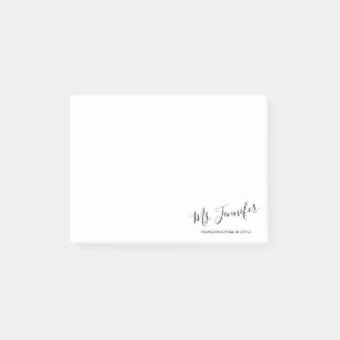 Personalisierter eleganter Scripted Tanz-Lehrer Post-it Klebezettel