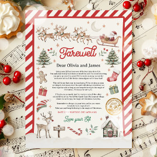Personalisierter Elf-Ruhestand Brief Goodbye Elf