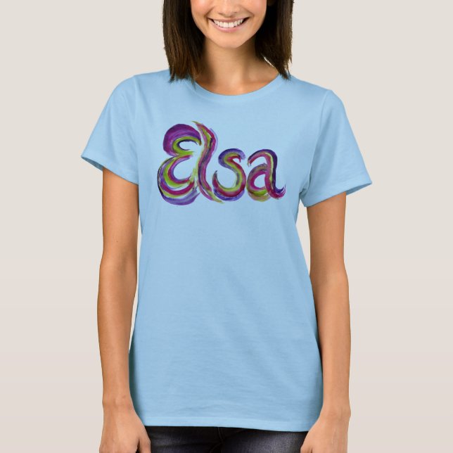 Personalisierter Elsa T - Shirt (Vorderseite)