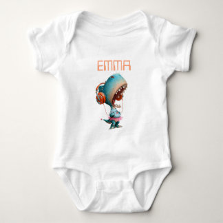 Personalisierter Emma Gamer Baby-Body Baby Strampler