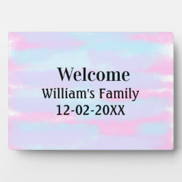 personalisierter Empfang Fotoplatte