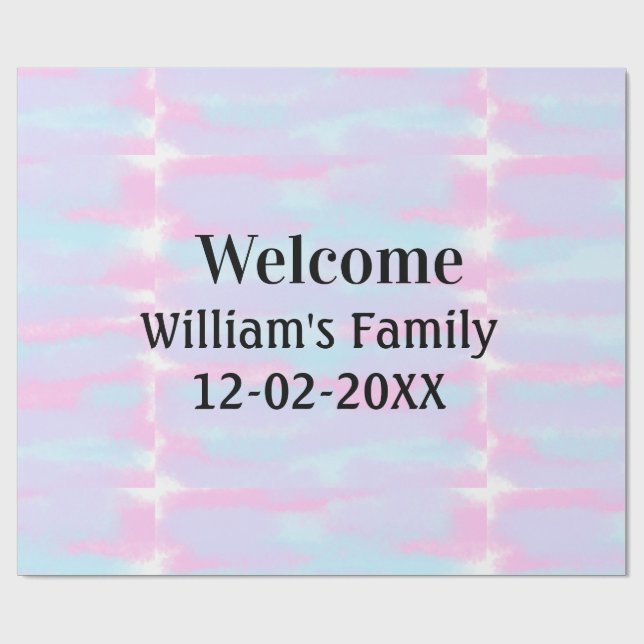 personalisierter Empfang Geschenkpapier (Flach)