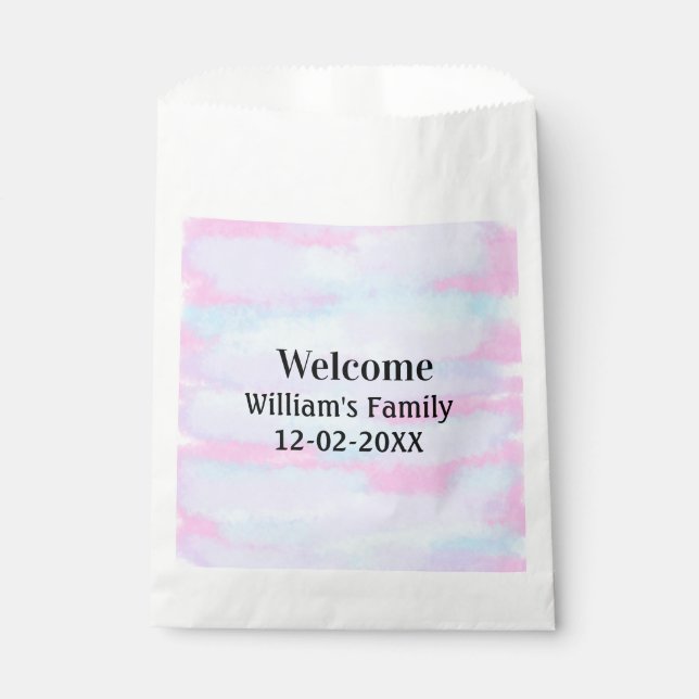 personalisierter Empfang Geschenktütchen (Vorderseite)