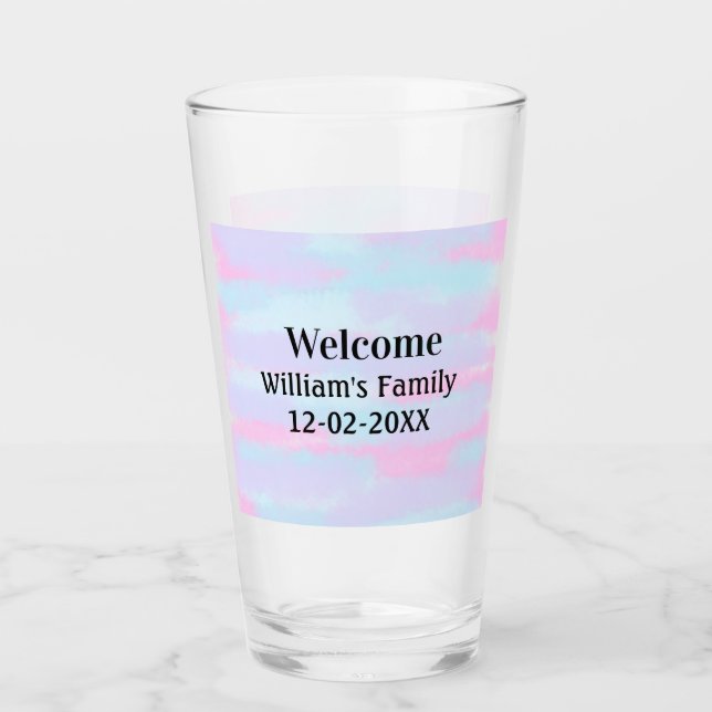 personalisierter Empfang Glas (Vorderseite)