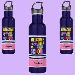 Personalisierter Empfang in der Schule Edelstahlflasche<br><div class="desc">Personalisiert Willkommen zurück zur Edelstahlflasche der Schule. Passen Sie es mit Ihrem Namen an,  um einen schicken,  gürteleigenen Look zu erhalten.</div>