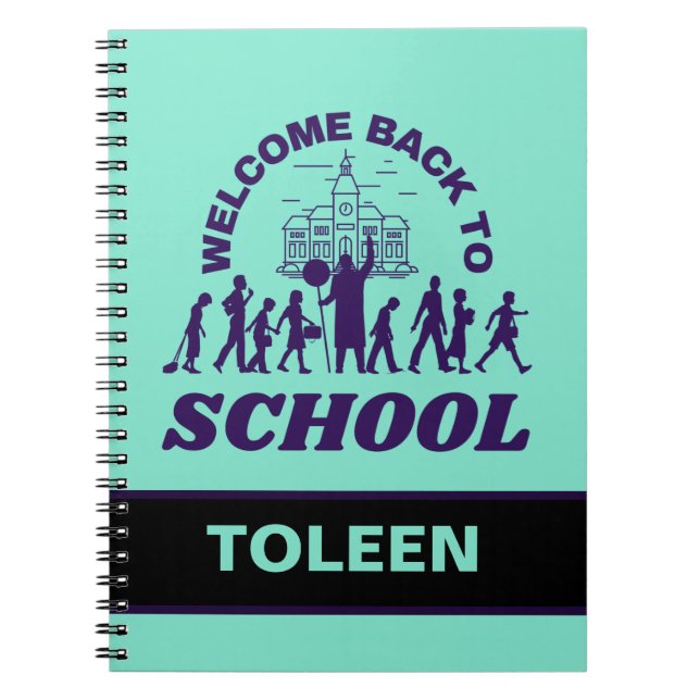 Personalisierter Empfang in der Schule Notizblock (Vorderseite)