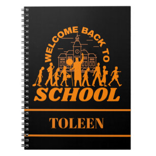 Personalisierter Empfang in der Schule Notizblock