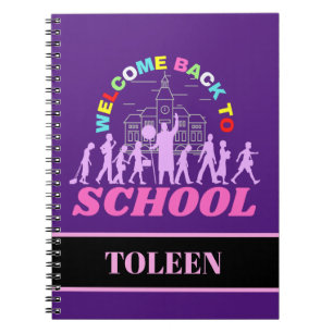 Personalisierter Empfang in der Schule Notizblock