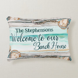Personalisierter Empfang in unserem Beach House Dekokissen