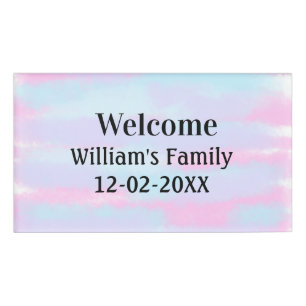 personalisierter Empfang Namenschild