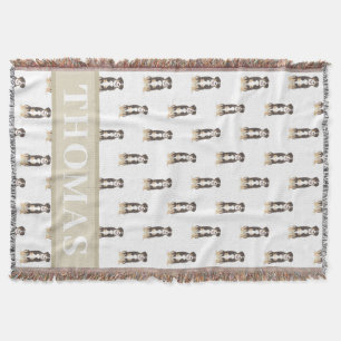 Personalisierter Entlebucher-Berghund Decke