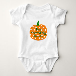 Personalisierter erster Erntedank-Babytutu-T - Baby Strampler