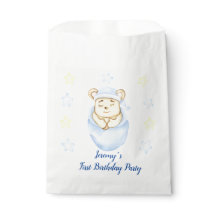 Personalisierter erster Geburtstag Teddy Bear Boy
