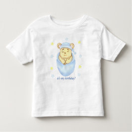 Personalisierter erster Geburtstag Teddy Bear Boy Kleinkind T-shirt
