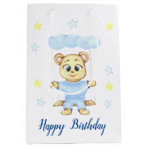 Personalisierter erster Geburtstag Teddy Bear Boy