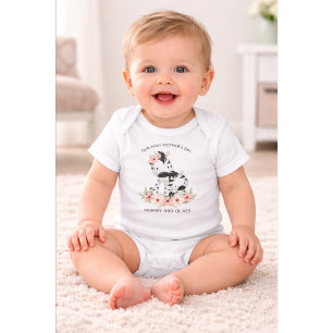 Personalisierter erster Muttertag  Mama & Baby Nam Strampler