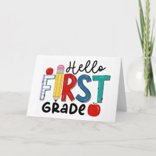Personalisierter Erster Schultag Karte