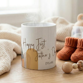 Personalisierter erster Vatertag-Foto-Tassen-Gesch Kaffeetasse