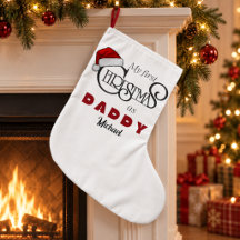 Personalisierter erster Weihnachten als Daddy Stru