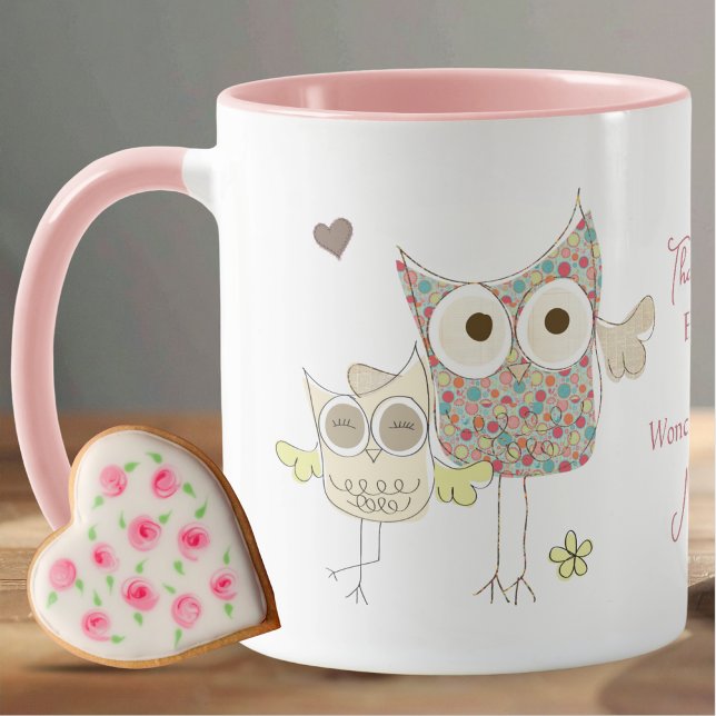 Personalisierter Eulenbecher für Lehrer Tasse (Von Creator hochgeladen)