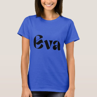 Personalisierter "EVA"-gedruckter Girl-T - Shirt