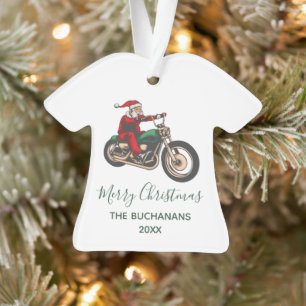 Personalisierter Fahrradfahrer Weihnachtsfamilie Ornament