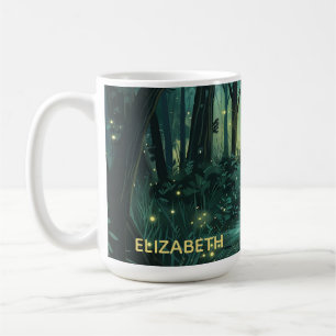 Personalisierter Fairy Light Forest Kaffeetasse