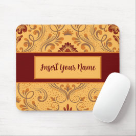 Personalisierter Fall Brown und Orange Mouse Pad Mousepad