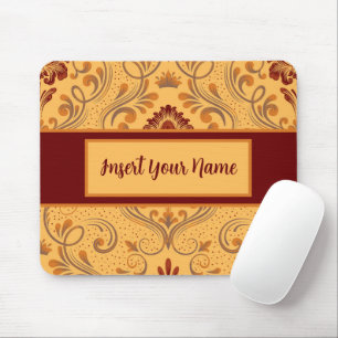 Personalisierter Fall Brown und Orange Mouse Pad Mousepad