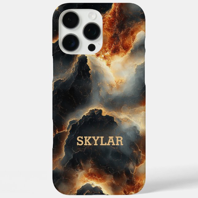 Personalisierter Fall eines kosmischen Feuers Case-Mate iPhone Hülle (Rückseite)
