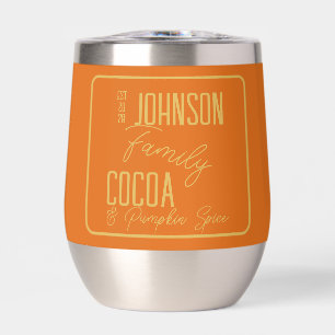 Personalisierter Fall Familie Pumpkin Gewürz