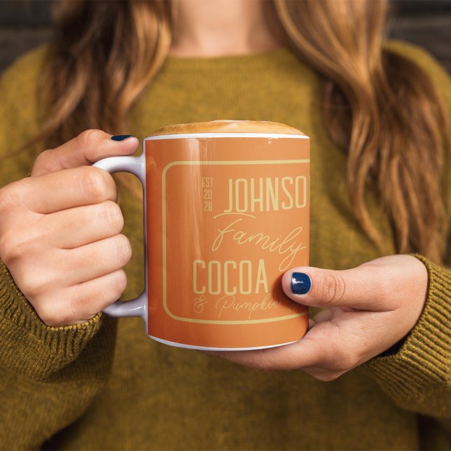 Personalisierter Fall Familie Pumpkin Gewürz Kaffeetasse (Von Creator hochgeladen)