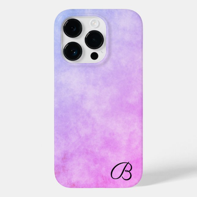Personalisierter Fall für lila und rosa Telefonie Case-Mate iPhone Hülle (Rückseite)